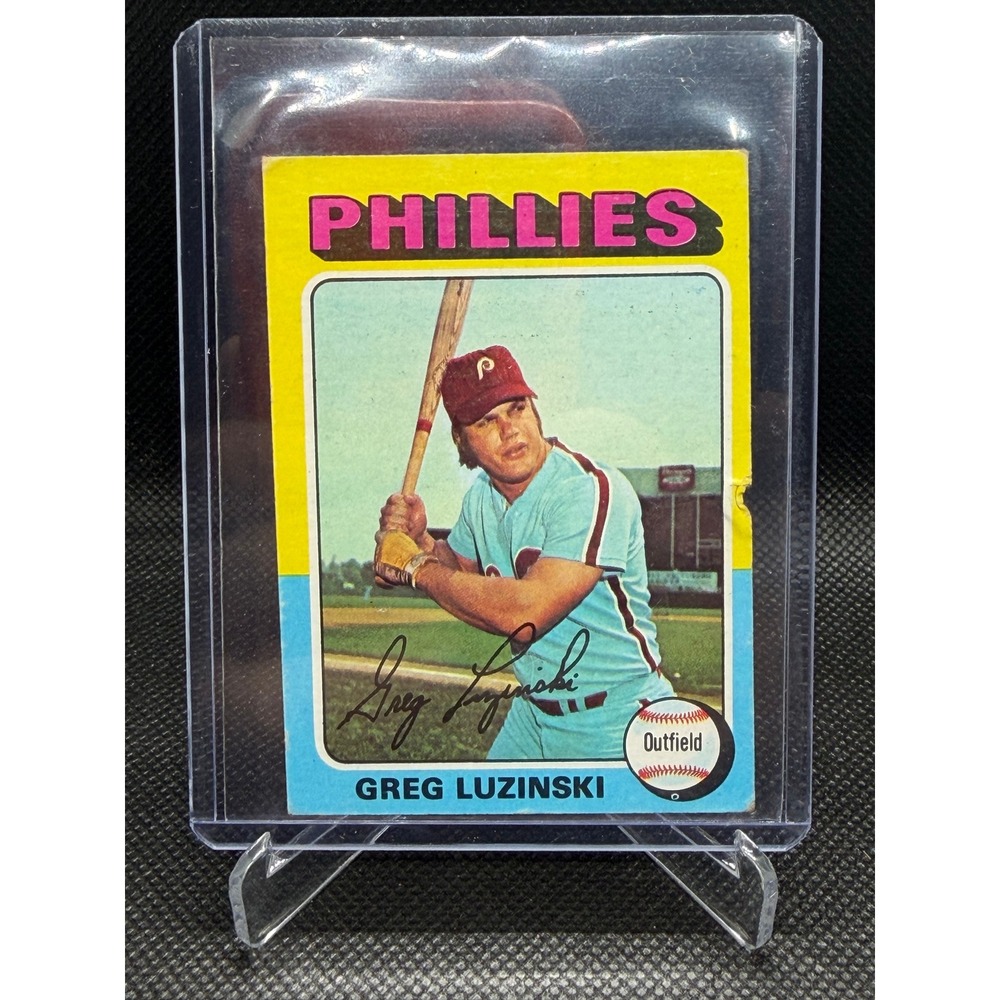 1975 Topps Greg Luzinski 630 Philadelphia Phillies Baseball Card Vintage MLB